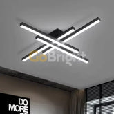 Lustra LED cu Telecomanda Zang 3 Tipuri de Lumini 66W Negru